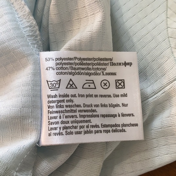 HUGO BOSS light weight polo light blue and cream - Picture 13 of 13